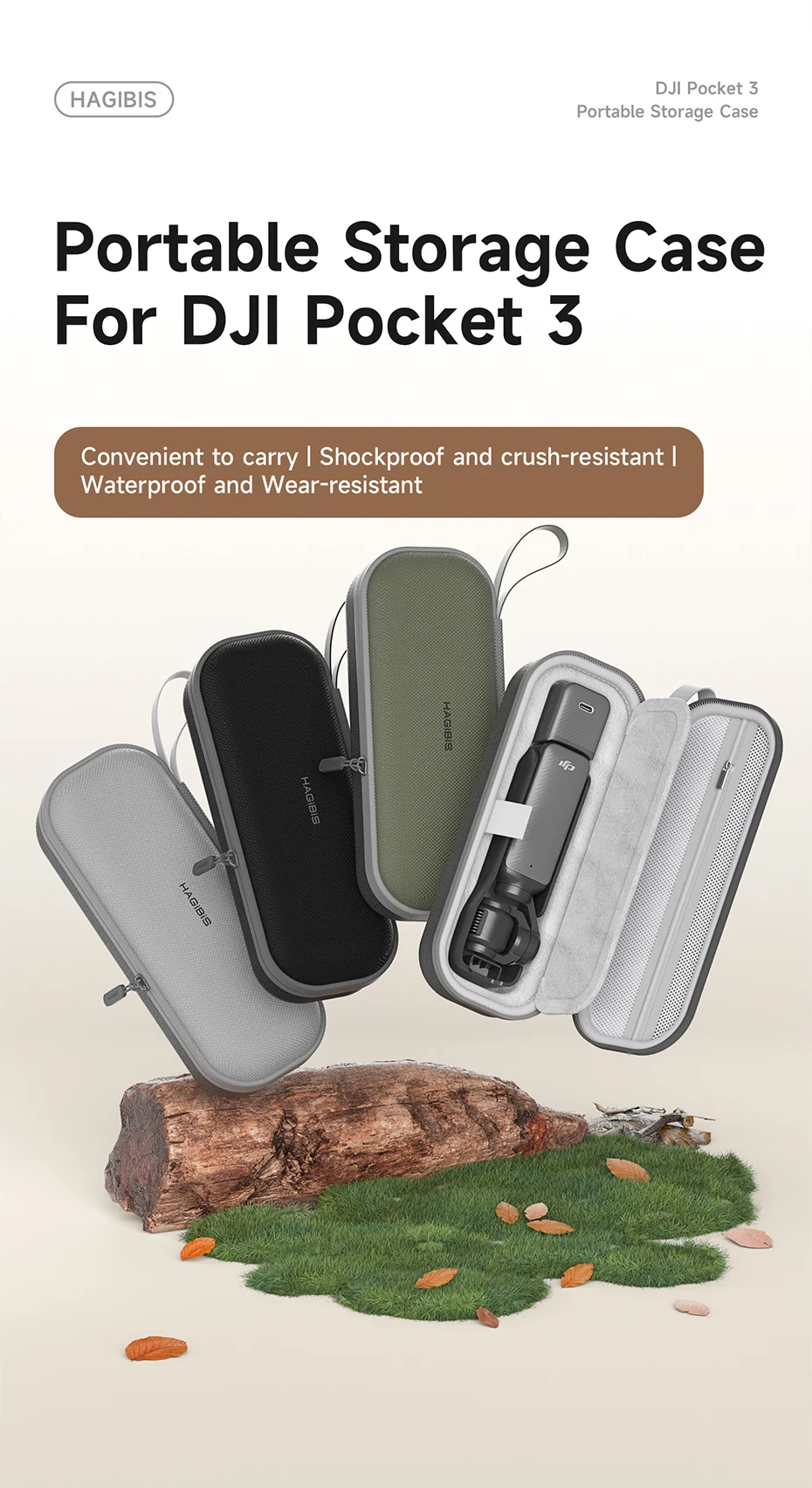 Hagibis Carrying Case for DJI Osmo Pocket 3 & Accessories