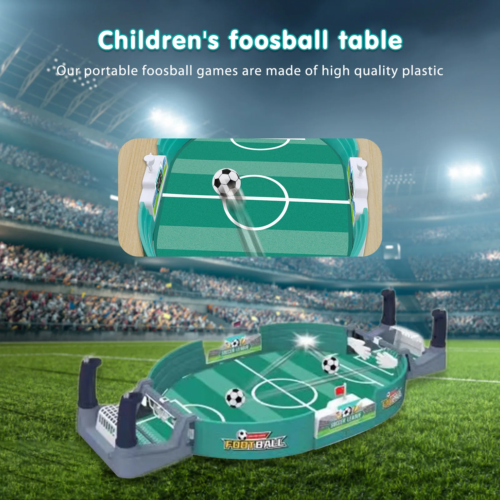 Mini tabela esportes futebol jogo de futebol para festa de família tabletop  jogar bola dupla batalha brinquedos interativos para crianças