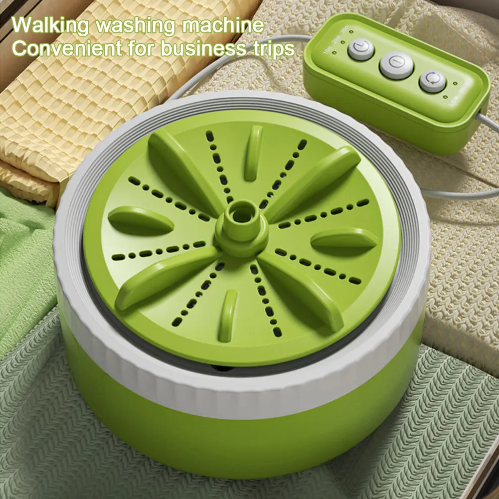 Automatic Clothes Cleaner Washer USB Rechargeable Turbine Washing Machine Space-Saving Lightweight for Travel Trip Apartment