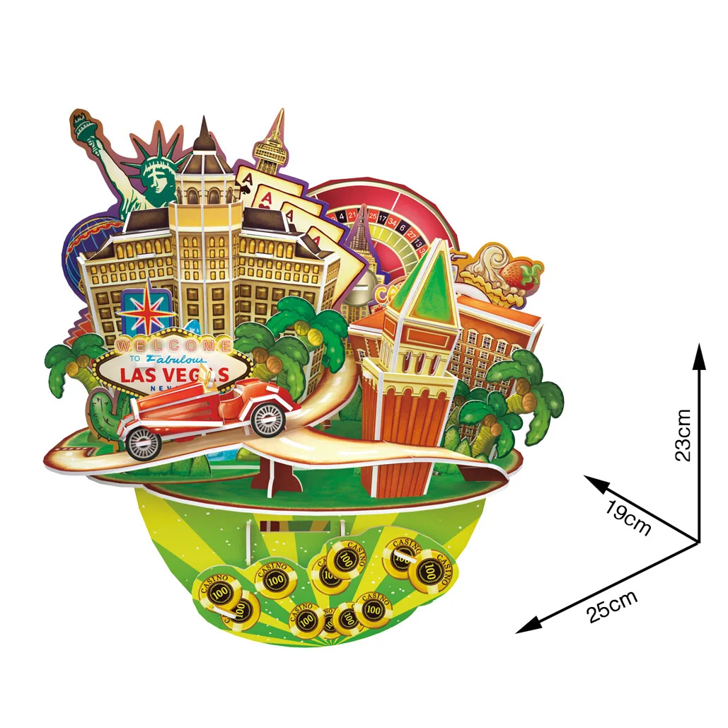 3D Puzzle Paper Building Model Toy Cityscape City Scenery New York