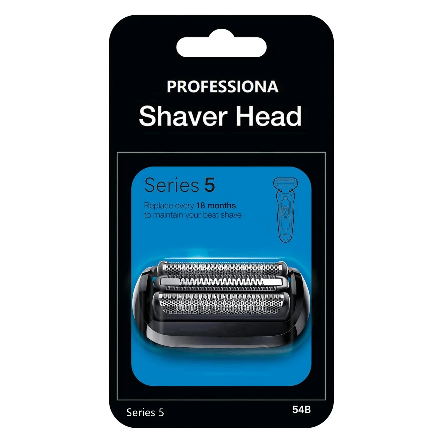 54B Replacent Foil Head Fit For Braun Series 5 Electric Shaver 5018S，5020S，5035S，5049S，5050CS，5762，5764，6075CC，6020S，6040CS