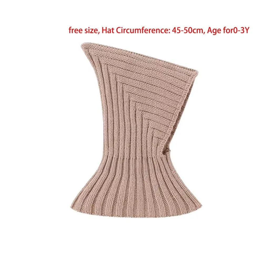 New Warm Baby Hat Scarf Set Coldproof Polar Fleece Balaclavas Integrated Windproof Beanie Caps Gift