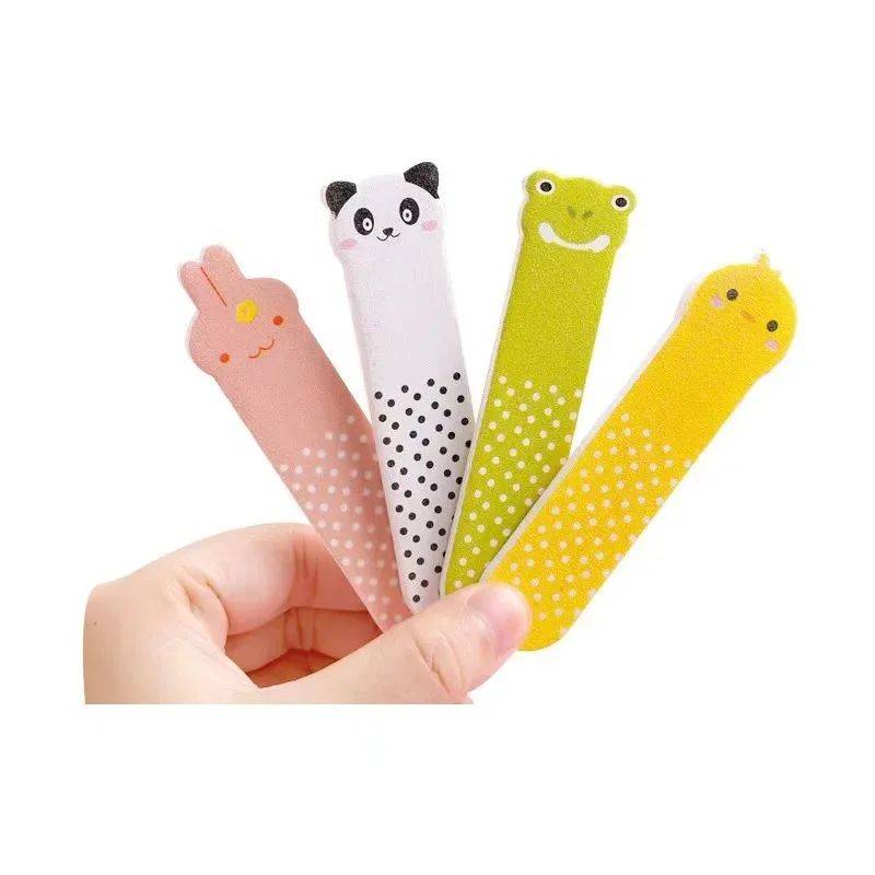 귀여운 동물 모양 네일 파일 미니 네일 파일 스틱 작은 광택 파일 네일 아트 선물용 액세서리