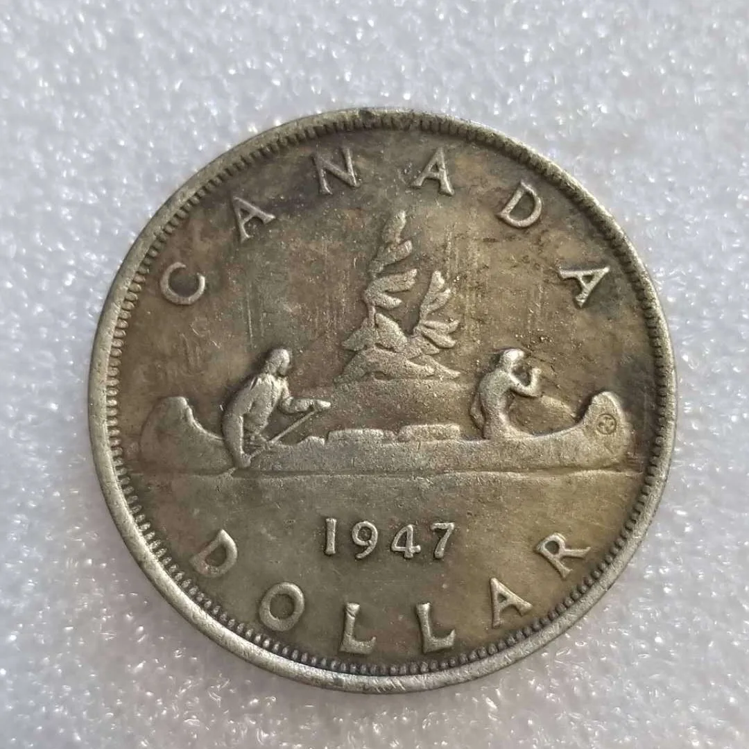 

1947 канадская древняя памятная Корона, коллекция монет, серебряные монеты, украшение для дома, монеты с вызовом #1803