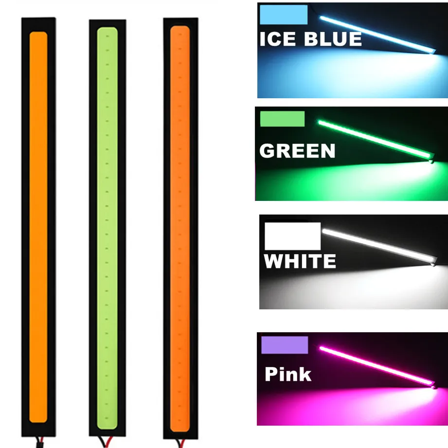 

10/6 Pcs 17CM COB DRL LED Daytime Running Light Auto Lamp External Lights For Universal Car Waterproof Light Bars Fog Lamp