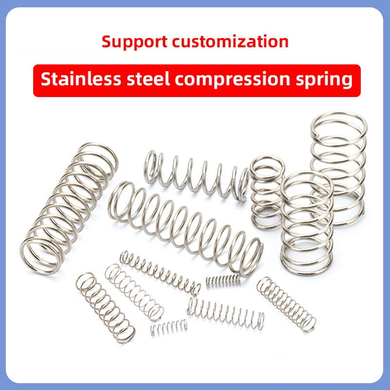 

10pcs 304 Stainless Steel Precise Compression Spring Return Spring Steel Wire Coil Compression Springs