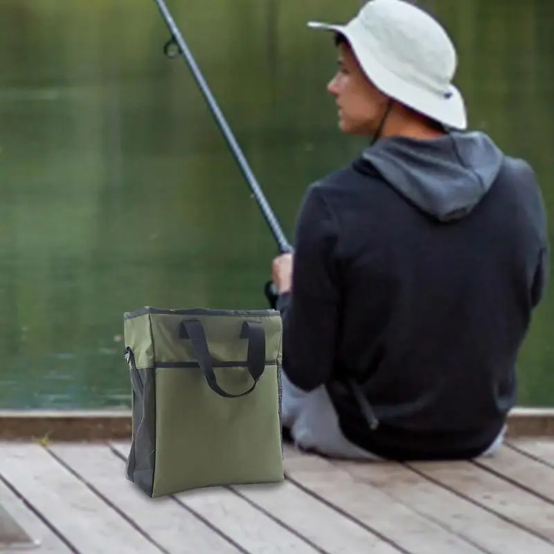 Fly Fishing Wader Storage Bag Multifunctional Green Fly Fishing Storage Bag  Light Weight Mesh Tackle Bag With Multi Pockets For - AliExpress