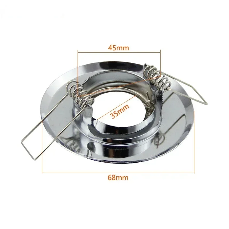 High Quality MR16 GU10 Bulb Holder Recessed LED Spotlights Frame Adjustable Ceiling Light Led Holders Cutout 45mm