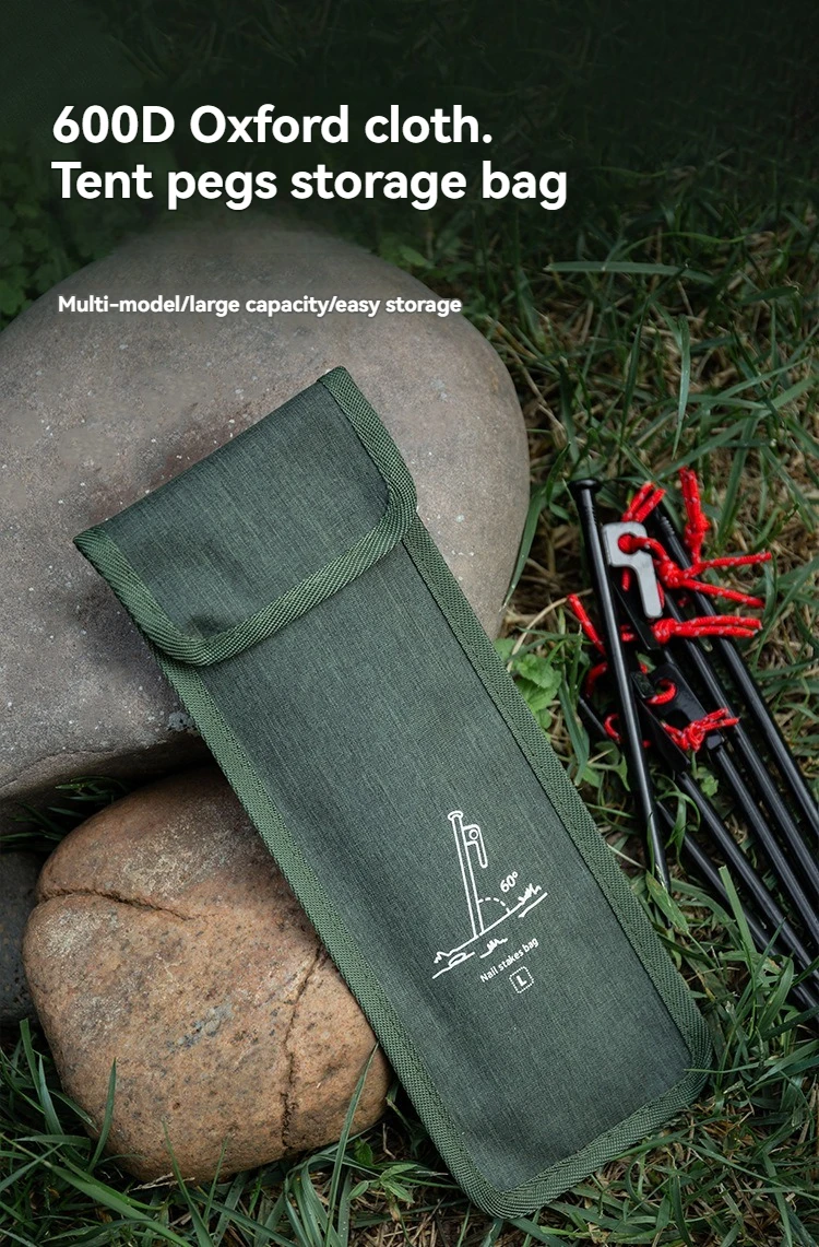 Description Picture 2 of itemOutdoor Oxford Cloth Flap Ground Peg Storage Bag Camping Tent Nail Small Accessory Storage Bag Envelope Ground Stake Pack