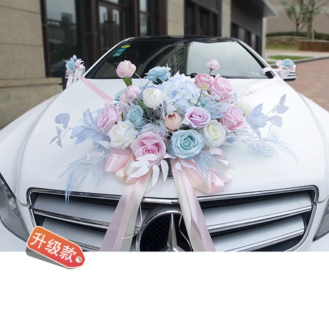 Wedding Car Decoration Artificial Flowers  Silk Bridal Car Decorations - 1  Set Pink - Aliexpress