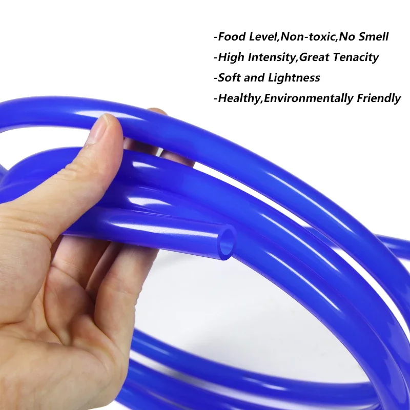1/3/5/10M Blue Food Grade Silicone Tube ID 0.5mm ~ 32mm Tasteless Flexible Garden Rubber Hose Aquarium Soft Tubing Silicone Pipe silicone tube,rubber hose,rubber tube,rubber tubing