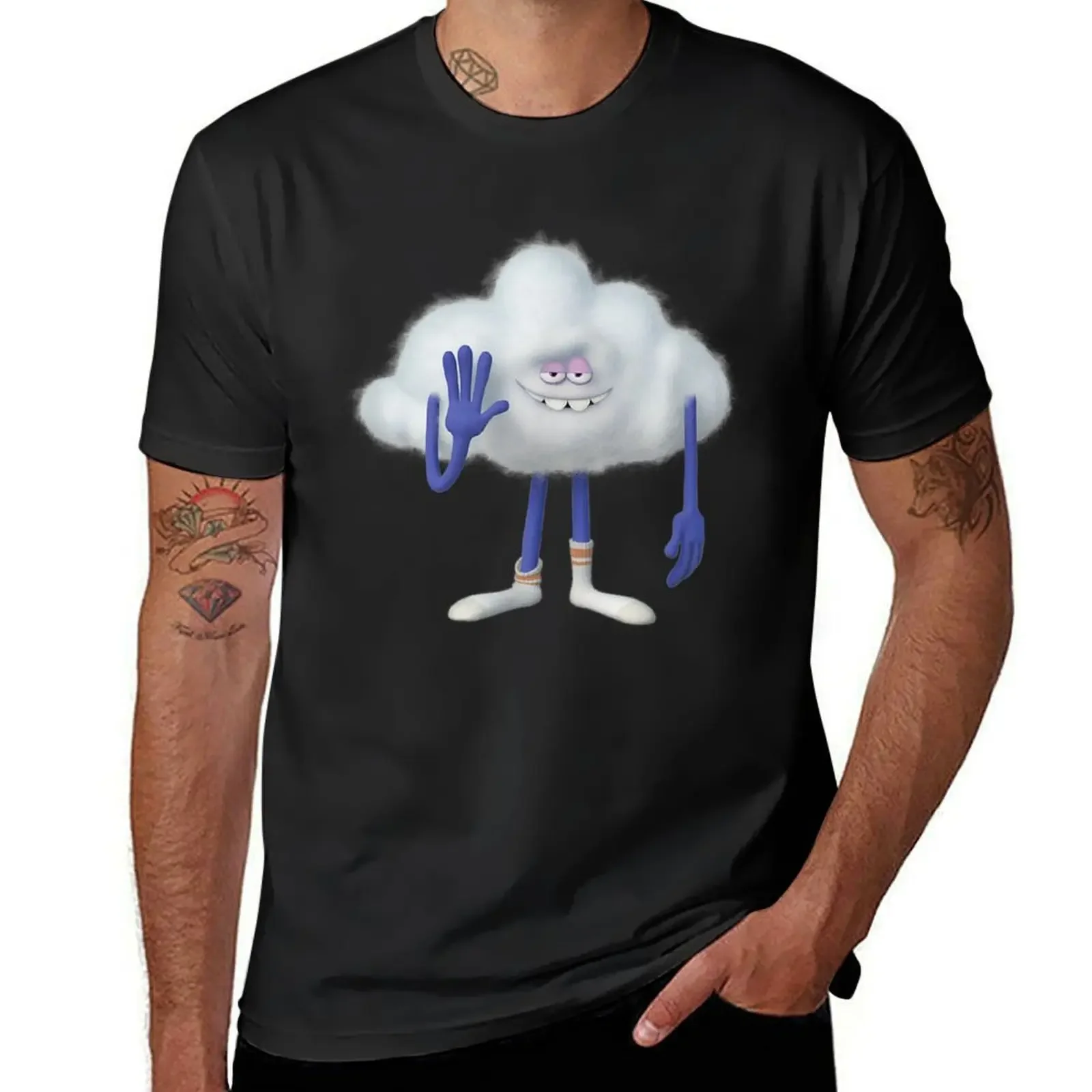 Trolls World Tour Hey Cloud Guy T-Shirt Taglie Forti Magliette Bianche Da Uomo Semplici