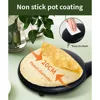 Electric Pancake Maker, Kitchen Appliance Chef Pancakes, Instant Heating Spring Roll Pastry Frying Pan 4