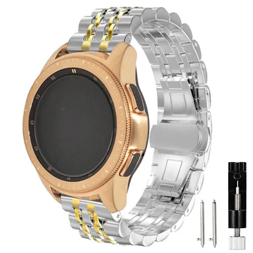 22mm 20mm Metal Strap for Samsung Galaxy Watch 4/5/6 Frontier Stainless Steel Bracelet for Huawei Watch 3/4 Pro/amazfit GTR/GTS