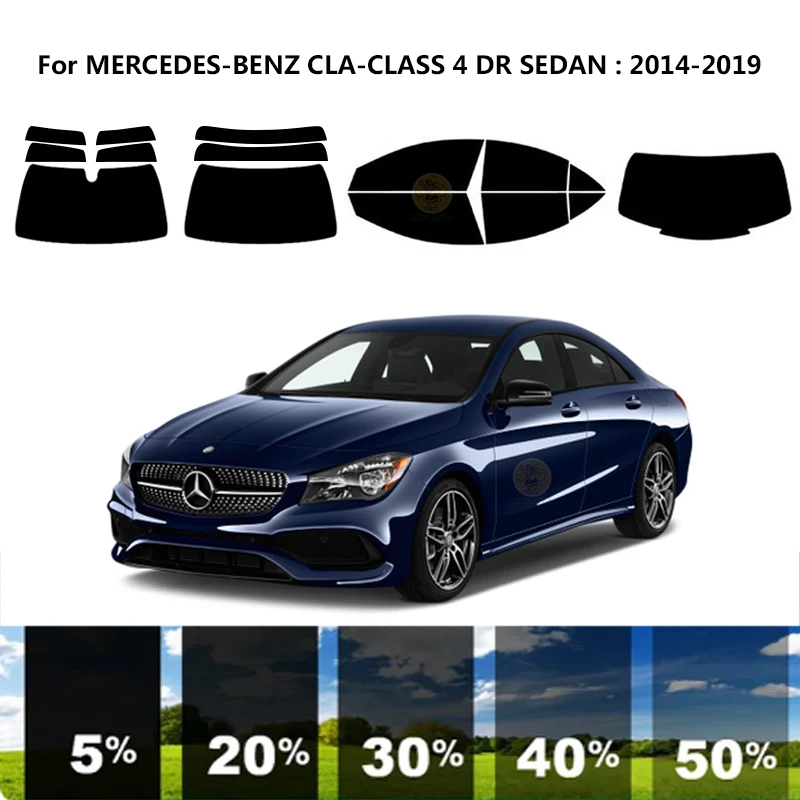 

Precut nanoceramics car UV Window Tint Kit Automotive Window Film For MERCEDES-BENZ CLA-CLASS C117 4 DR SEDAN 2014-2019