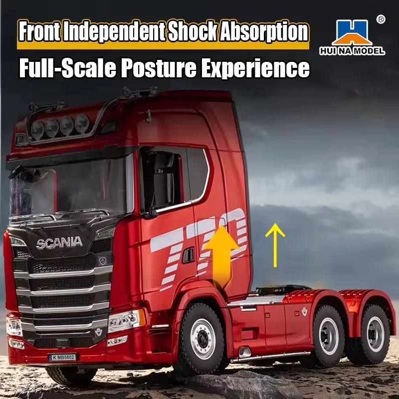 Huina 1501 Car Head 770s V8 1/18 Rc Alloy Tractor Truck 19ch