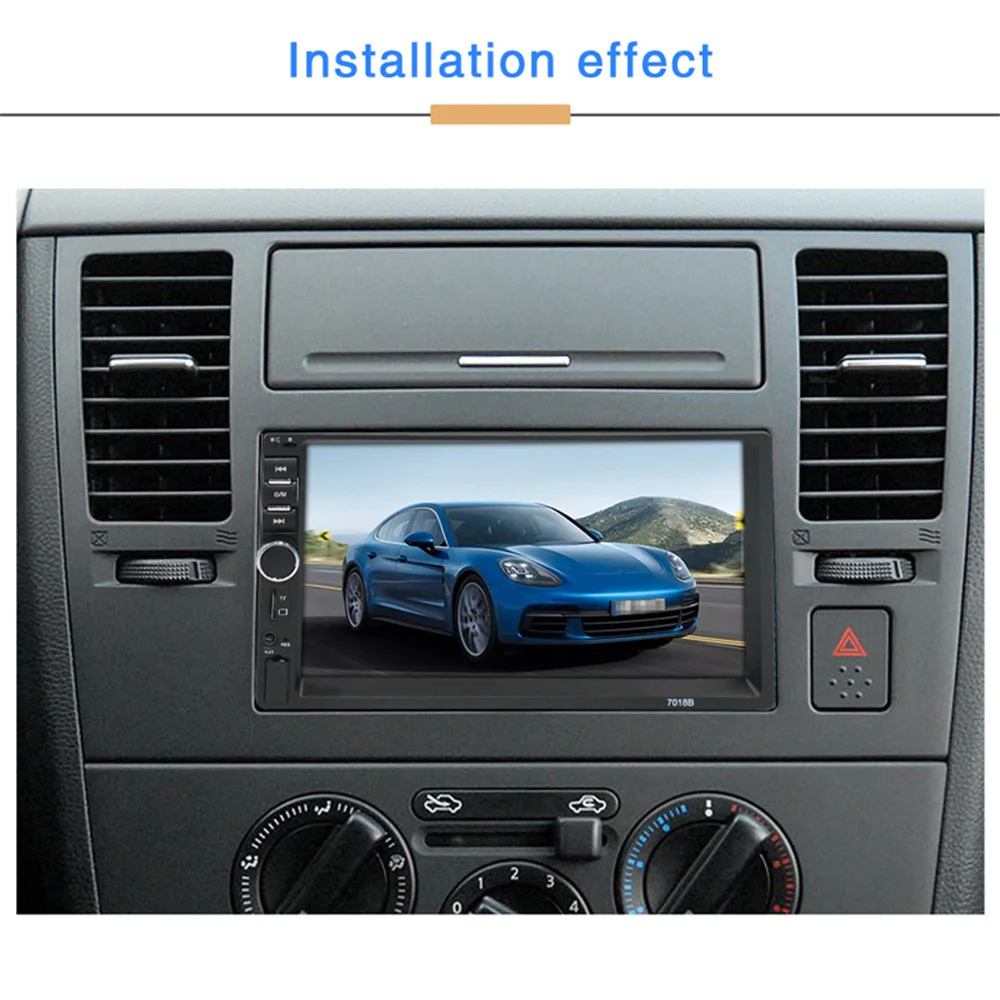 SIYA 2Din Car Radio 7" HD Touch Screen Stereo Android/IOS Mirror Link USB TF FM BT Camera Remote Control 7010B Multimedia Player best buy car audio