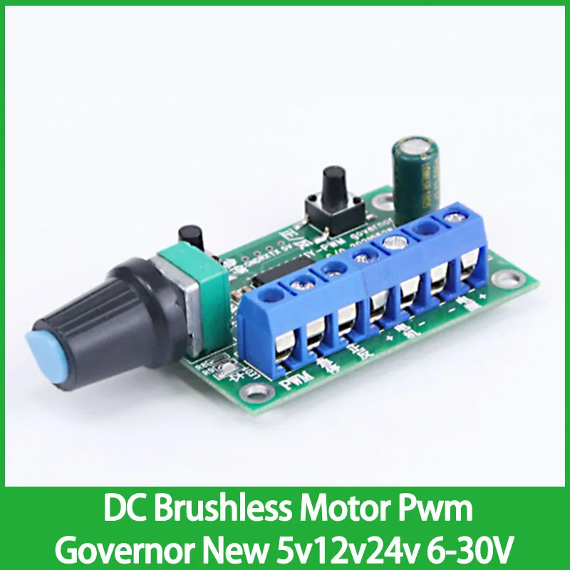 Dc Brushless Motor Pwm Governor New Muslimate 6-30V Regolatore Continuo Universale Cw Ccw 47*33Mm 0-100% Regolatore Di Velocità