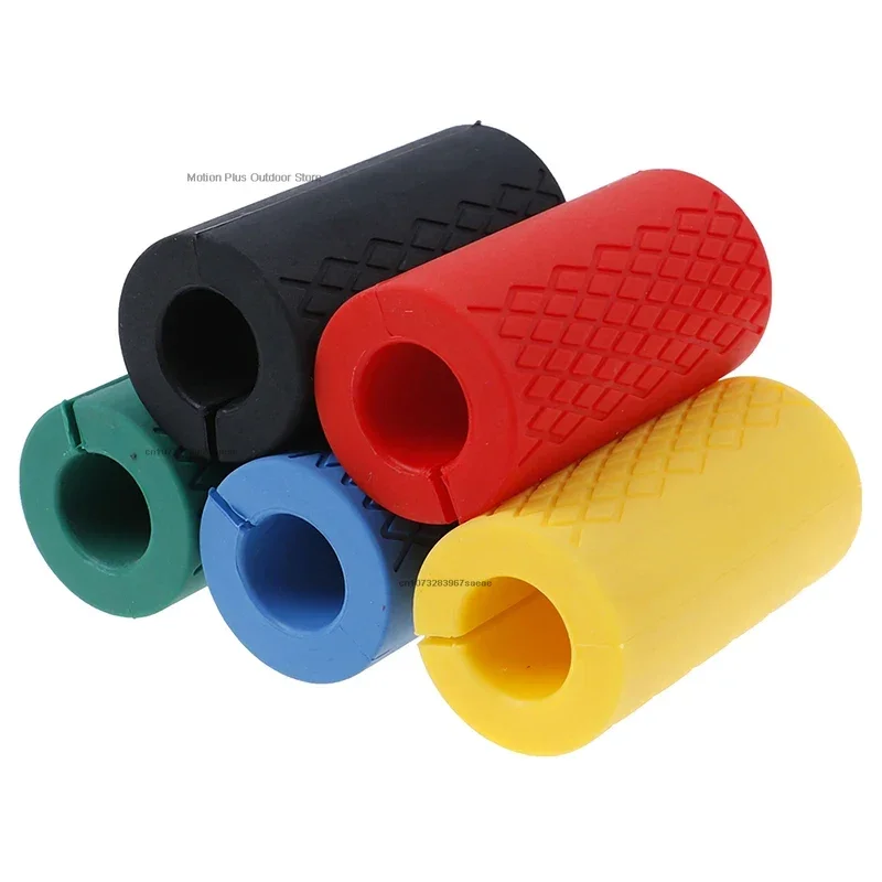 Description Picture 5 of itemSilicone Dumbbell Barbell Grips Handles Anti-Slip Protect Pad Pull Up Weightlifting Support Gym Body Building Workout Silica Gel