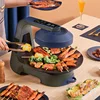 Automatic Rotating Electric Barbecue Oven 3D Infrared Baking Smokeless LCD Display Electric Fry Grill Pan Machine 1