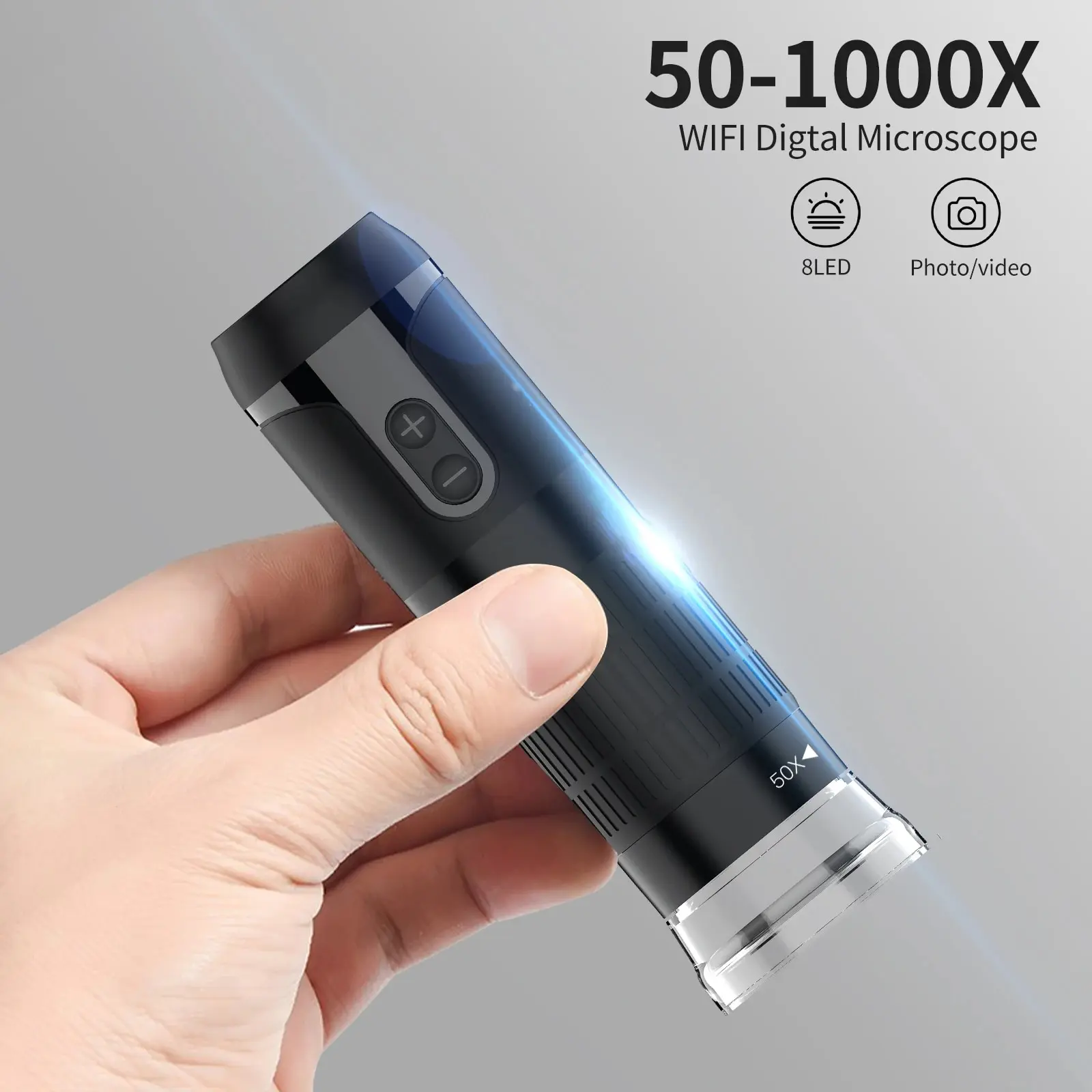 Microscopio Digitale Wireless Pocket Handheld Usb Microscopi 1000X Zoom Fixed Focus Lente D'Ingrandimento Hd Con Led Per Iphone Android Pc