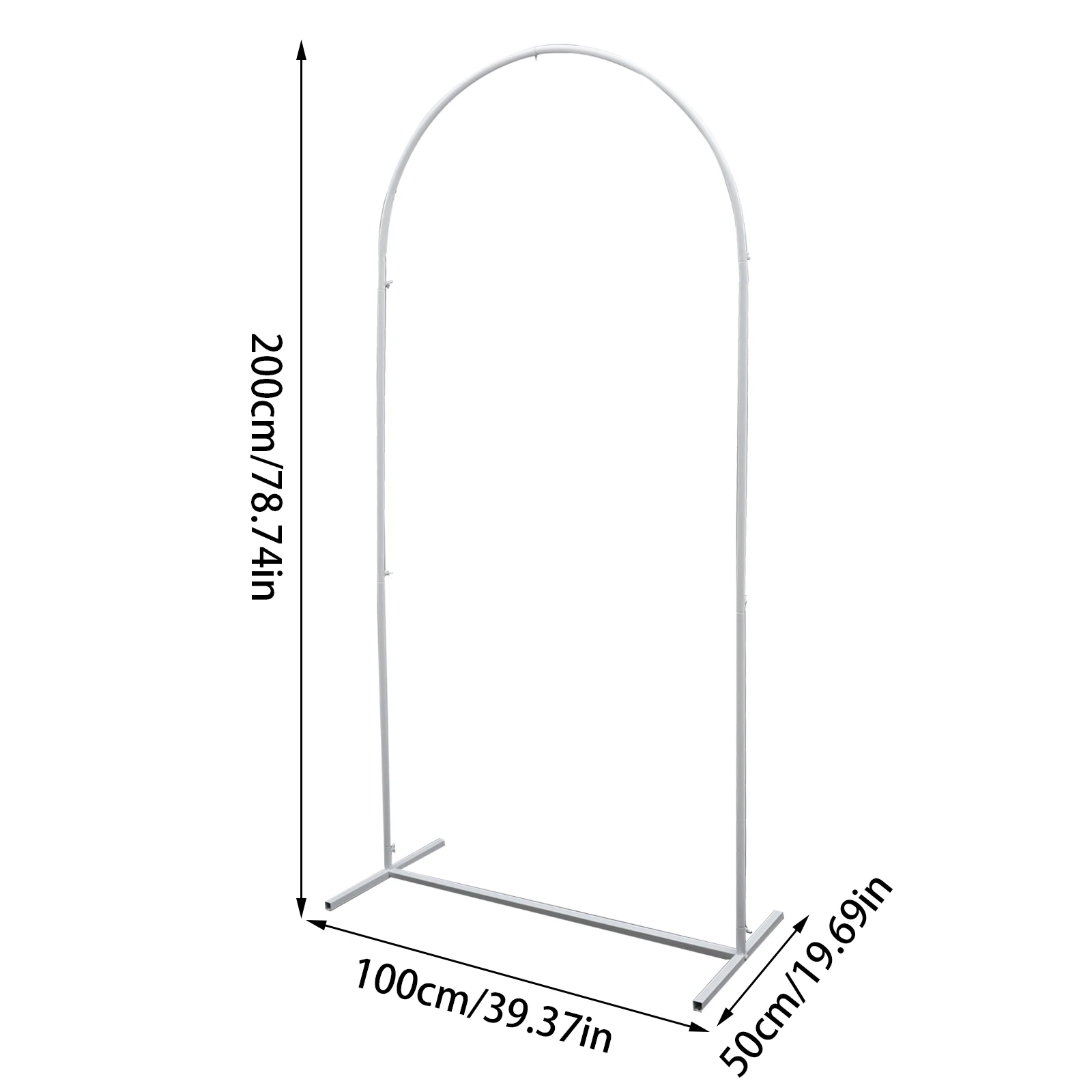 3.3 x 6.5FT Flower Display Frame Party Decoration Wedding Balloon Arch Metal Backdrop Stand Flower Balloon Frame