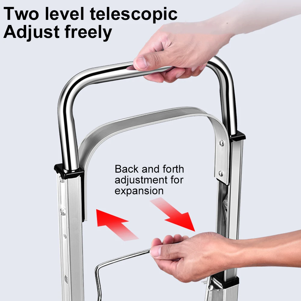 Telescoping  Hand Truck Portable Heavy Duty Dolly Cart Collapsible Luggage Cart Compact Trolley Cart for Easy Moving and Travel