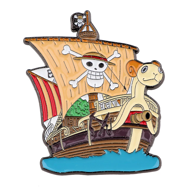 One Piece Anime Going Merry Pirate Ship Monkey D Luffy Embroidered Iron On  Patch