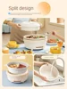 220V 5L Electric Cooker Separable Double Pot 2 Flavor Hot Pot Multi-Function Steamer Frying Pan Non-Stick Electric Pot 4