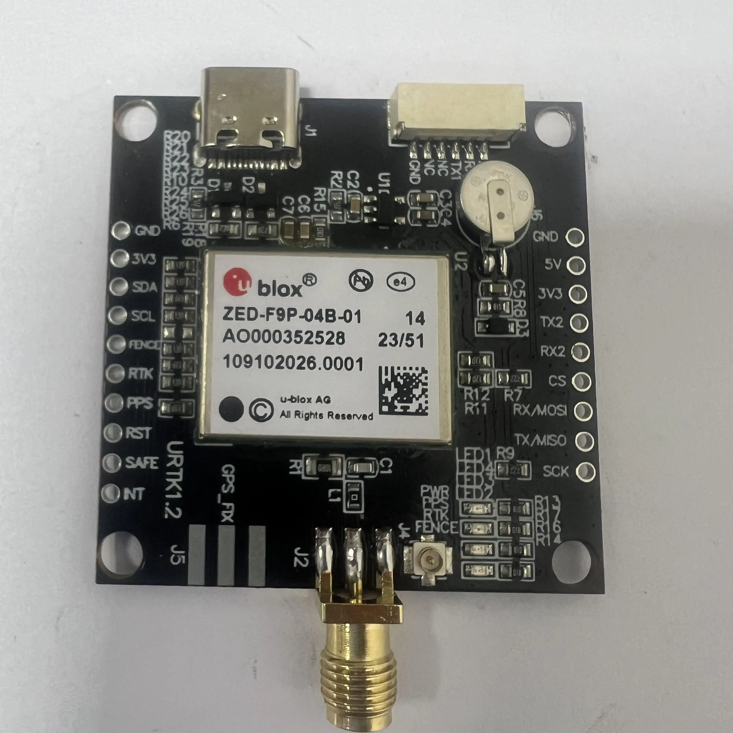 UBLOX-ZED-F9P High Precision Centimeter Differential Positioning Board ...