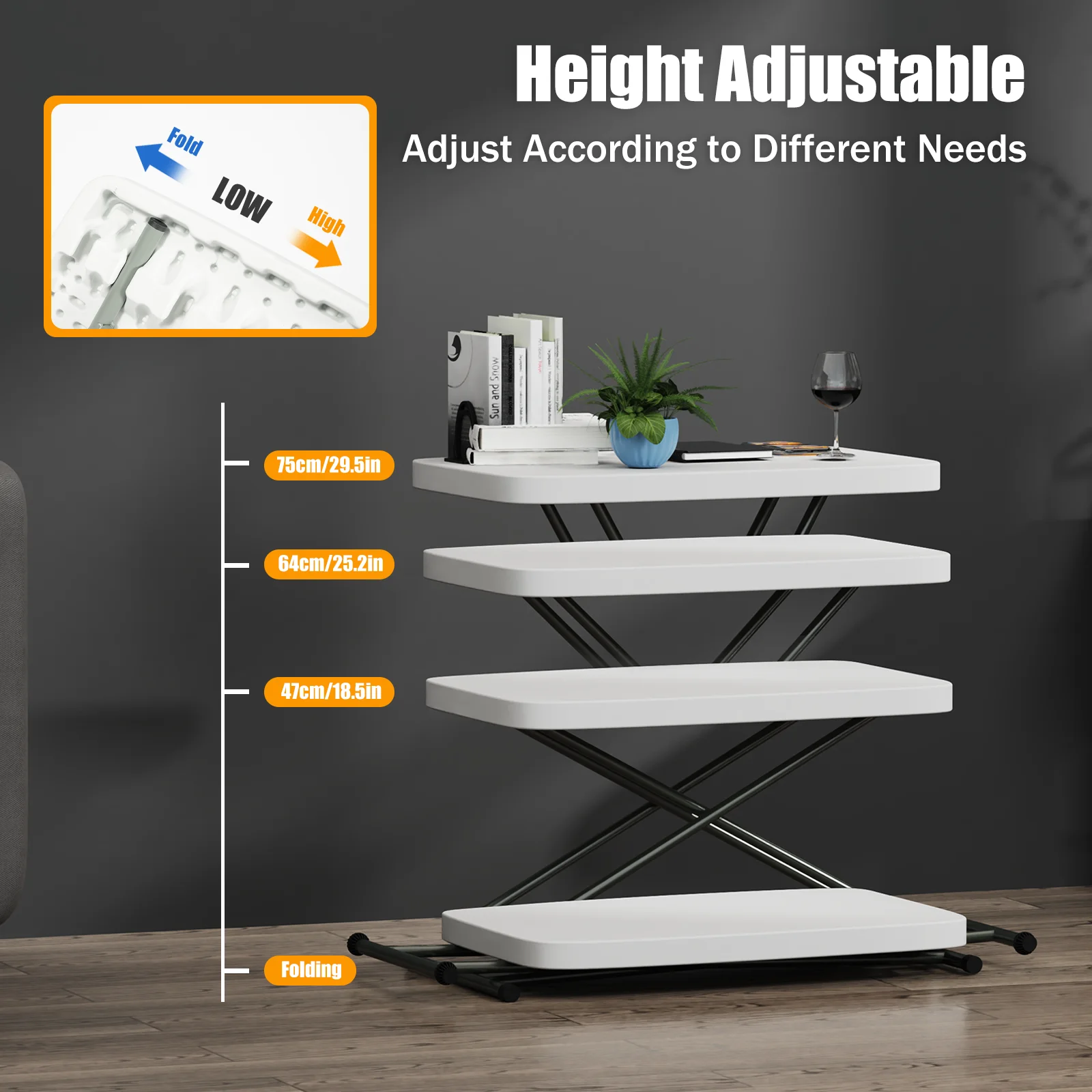 Outdoor Portable Ultralight Camping Foldable Table, Utility Folding Table with Collapsible Legs for camping, picnicking