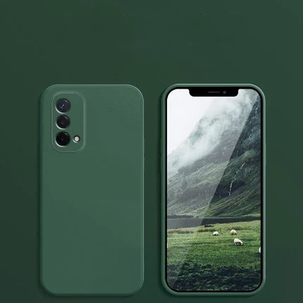 Sleek Liquid Silicone Square Phone Case - Premium Protection and Style