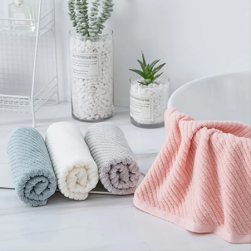 Bath Towel Cotton Towel Baby Towel Muslin Towel Square Towel Soft absorbent towel, children and adults face wash, Quick Dry Hand Towel 13.78*29.53inch(35*75cm)