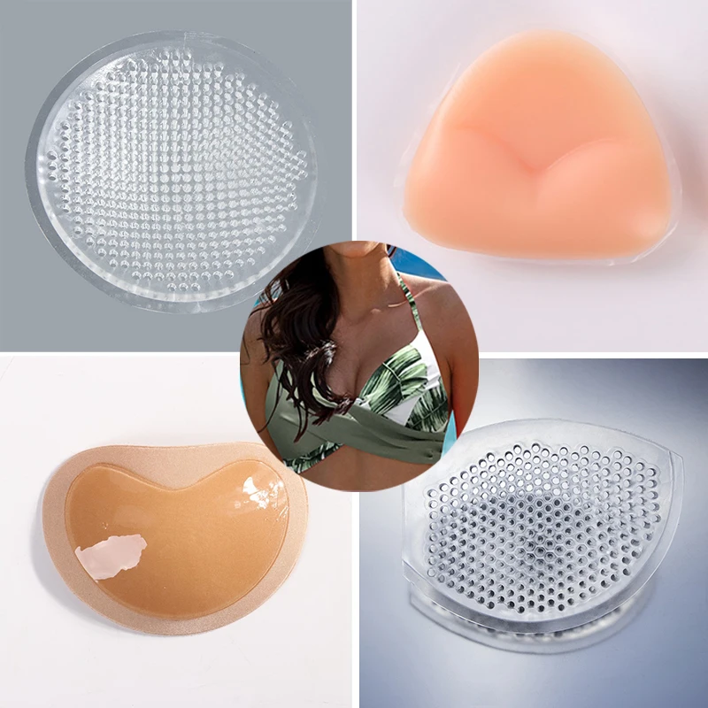 

2/4Pcs Women's Silicone Bra Breast Push Up Pads Inserts In Bra Padded Intimates Accessories Swimsuit Bikini Pasties Breast Lift
