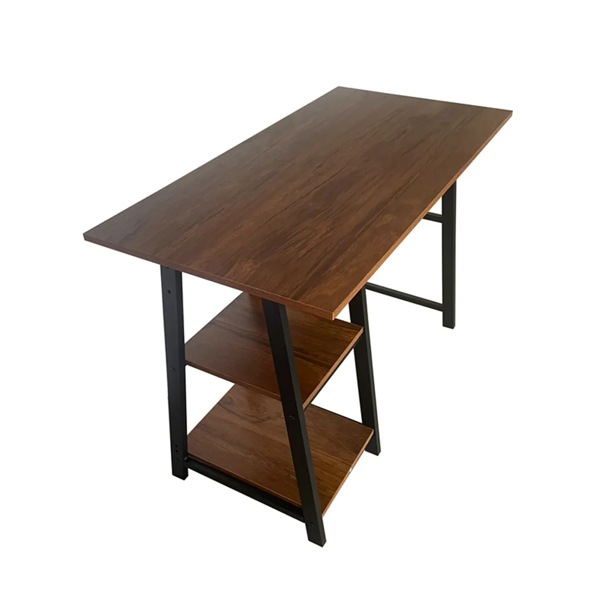 Home Computer Desk Office Workstation 2 Shelves for Ample Storage Study Writing PC Laptop Dining Gaming Table