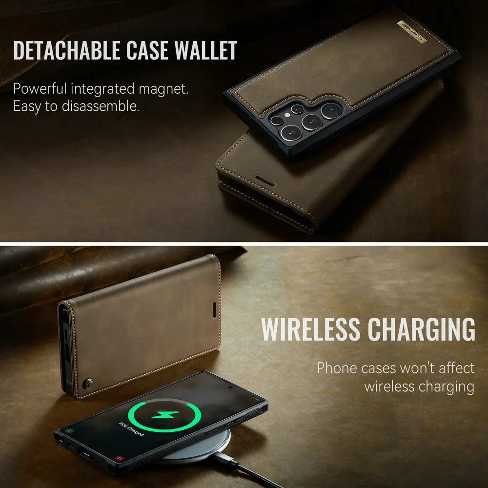 Leather 2-in-1 Magnetic Detachable Book Case