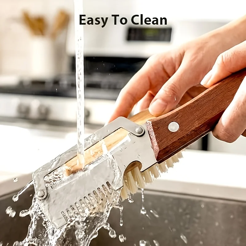 Durable Smooth Stainless Steel Peeler Wooden Handle Multifunctional Professional Kitchen Tool for Daily Fruit Veg Vegetable Cook 1