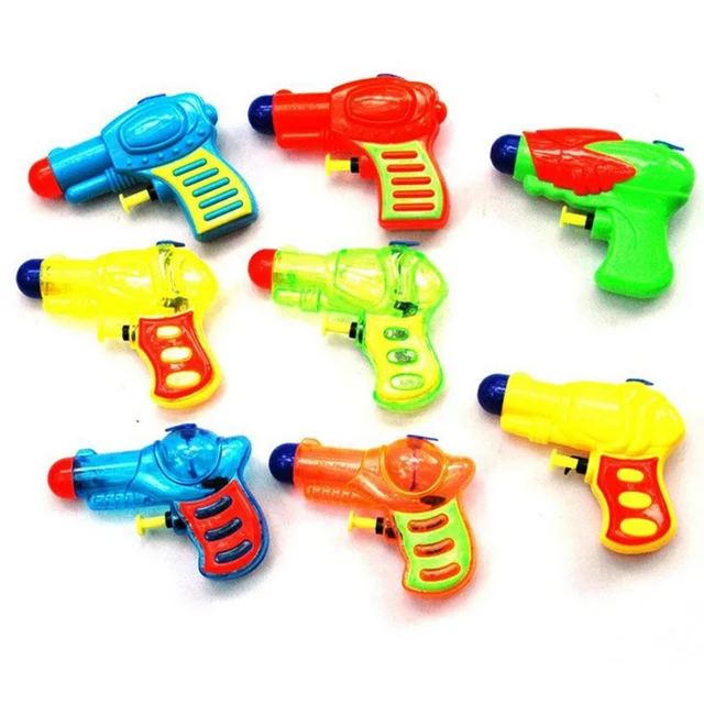 10PCS Summer Beach Mini Playing Game Fun Squirt Guns Soaker Guns for Kids Seaside Water Fight Random Color 1