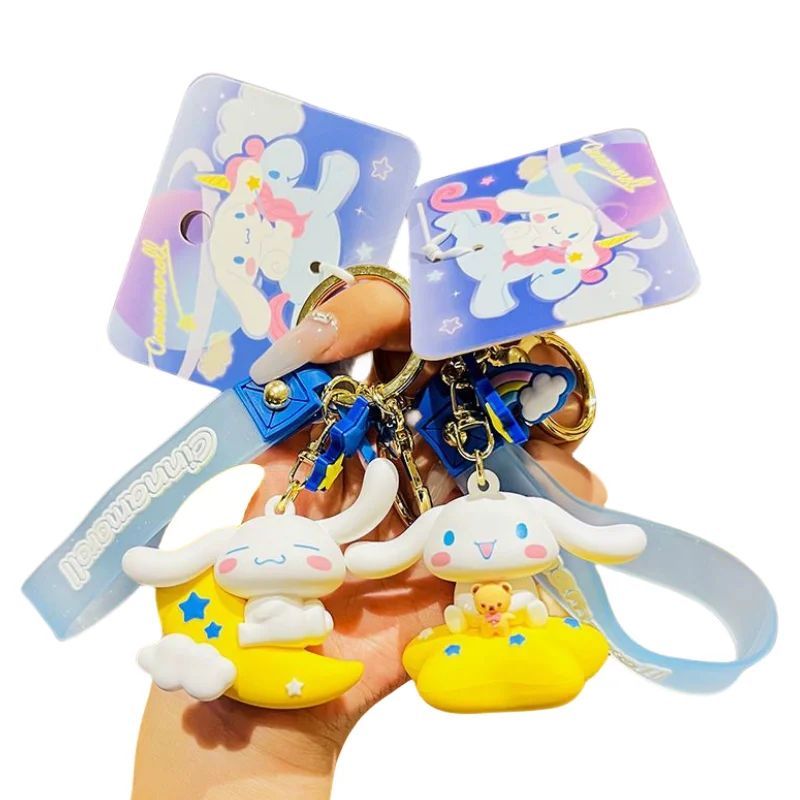 

Брелок для ключей Sanrio, милый Коричный декоративный брелок для школьной сумки, с космическим рисунком