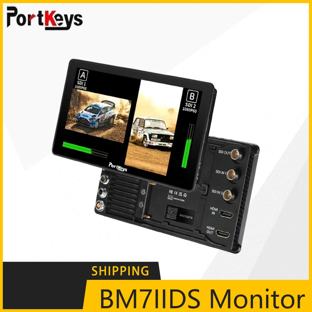 Portkeys BM7IIDS 7&Prime; 2200nit Ultra Brightness Touchscreen Camera Field Monitor 4K 3D LUT for BMPCC KOMODO SONY DSMC2 DSMC3