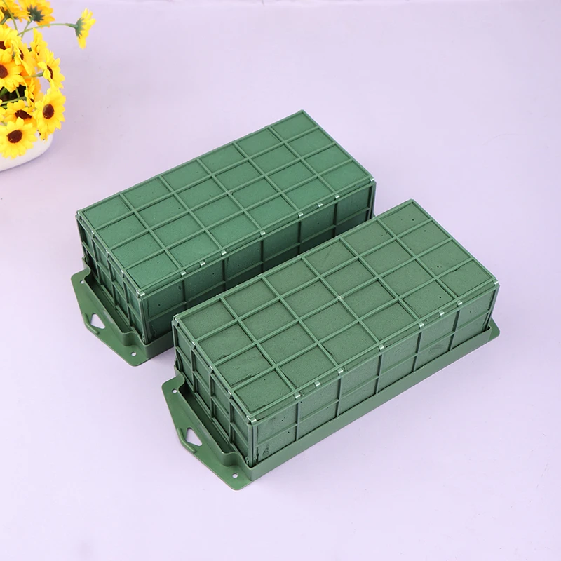 1Pc Oasis Wet Foam Blocks Floral Florist Green Foam Brick Fresh Flowers Mud for DIY Florist Flower Arrangements Mud Block