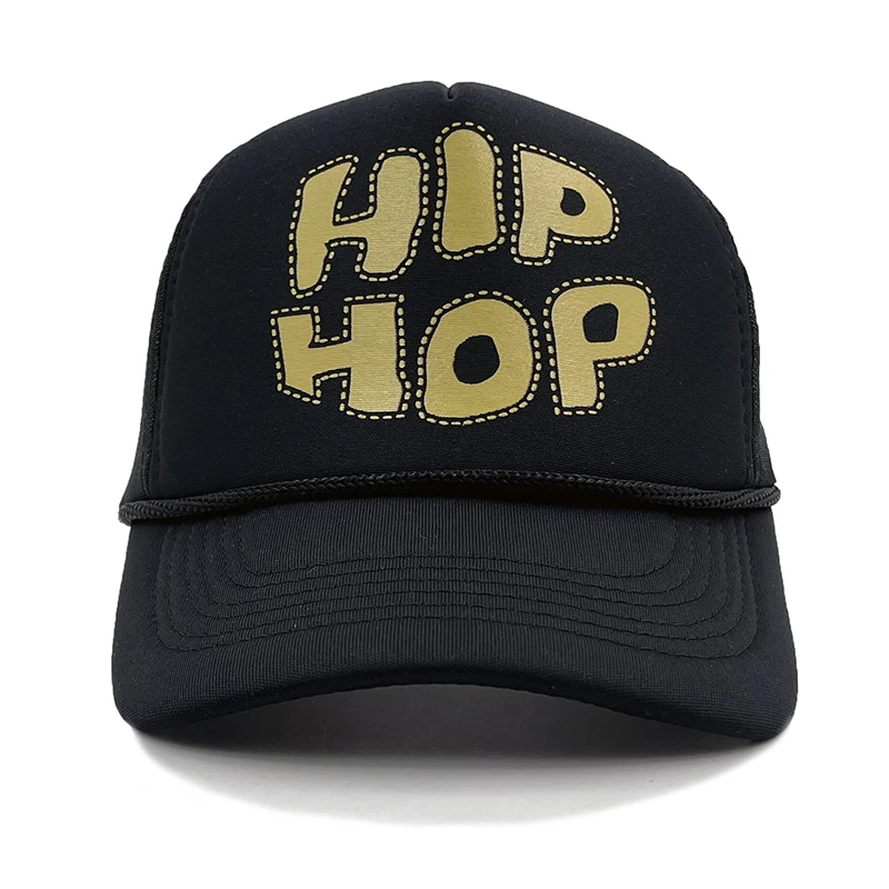 

Men Dad hat Hip-hop printing Baseball cap cool Summer Mesh ventilation Trucker hat brand Men women adjustable snapback hats bone