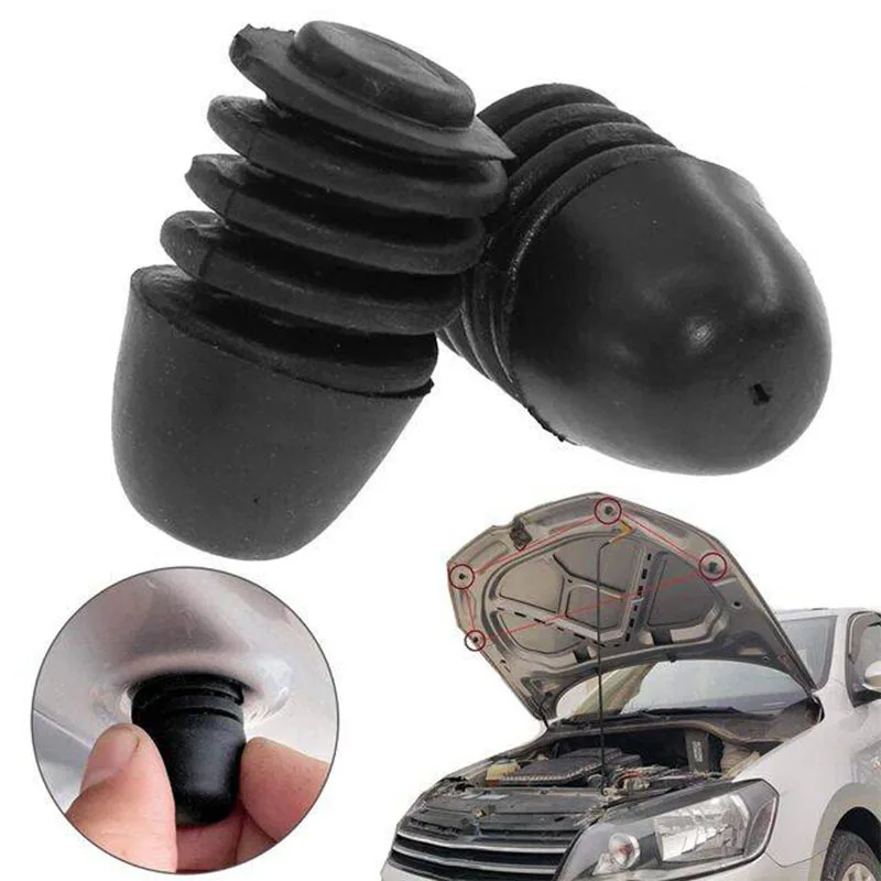 2Pcs Car Rubber Bumper Bonnet Hood Lid Stop Buffer Tailgate Cushion car bumper accessories