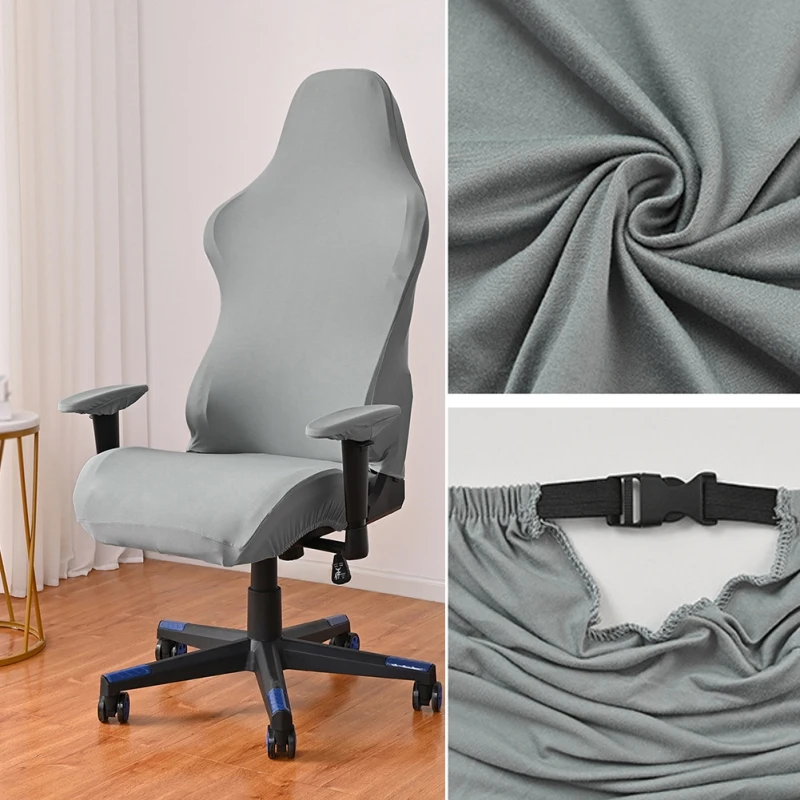 Nuevo Diseño De Funda Para Silla De Oficina Para Computadora, Funda Elástica De Jacquard, Funda Protectora Para Asiento De Silla Giratoria Universal Elástica De 2 Piezas Compra Barata En