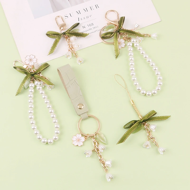 Ciondoli Portachiavi A Fiore - Kit 5 Colori | Accessorio Per Cellulare E Chiavi | Design Elegante