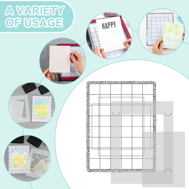Stick and Stamp Mat: Achieve flawless ink blending with versatile grip and alignment