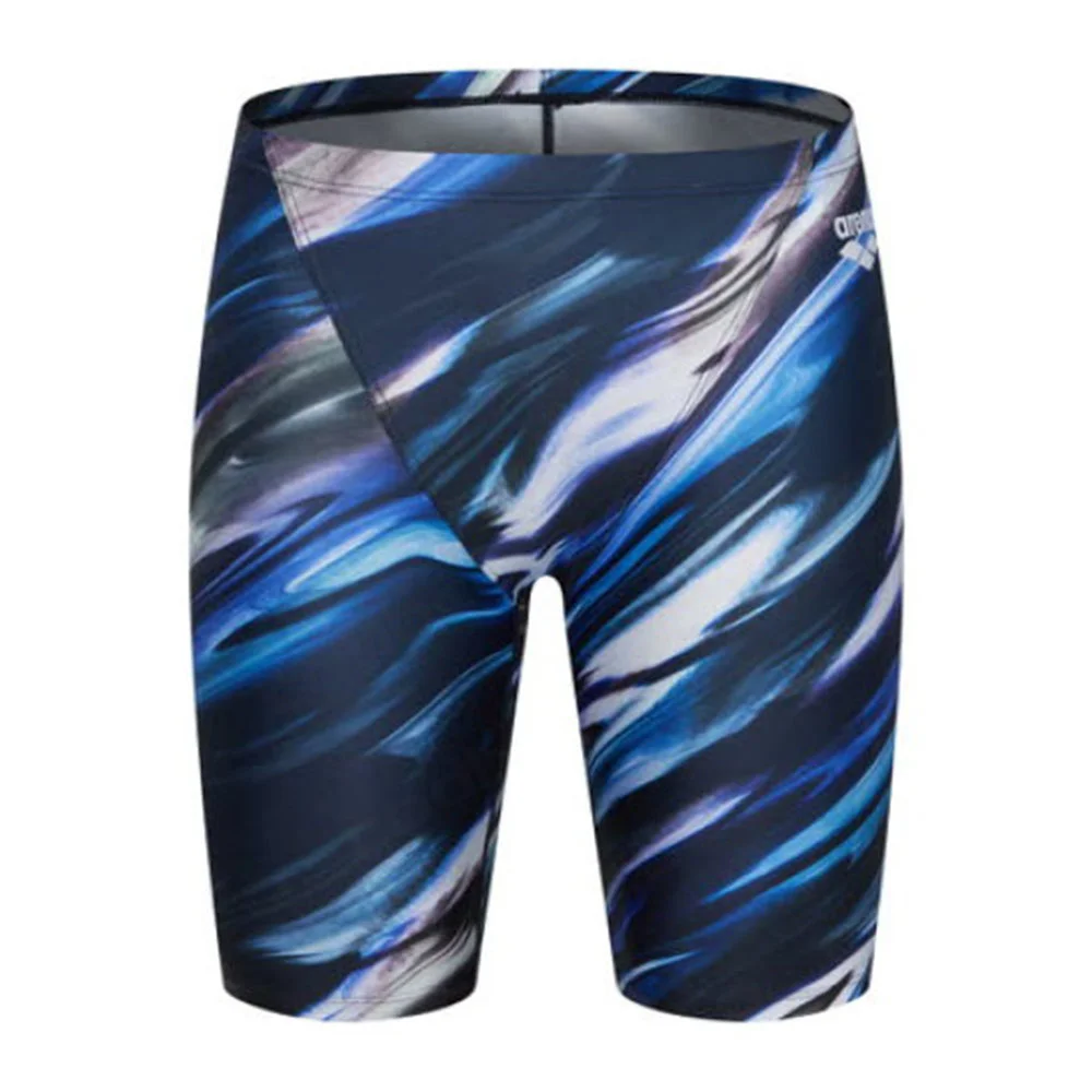 Summer Men's Swim Jammer Swimsuit Swimming Trunks Shorts Beach Tights Swim Pants Quick Dry Sports Running Surfing Diving Shorts