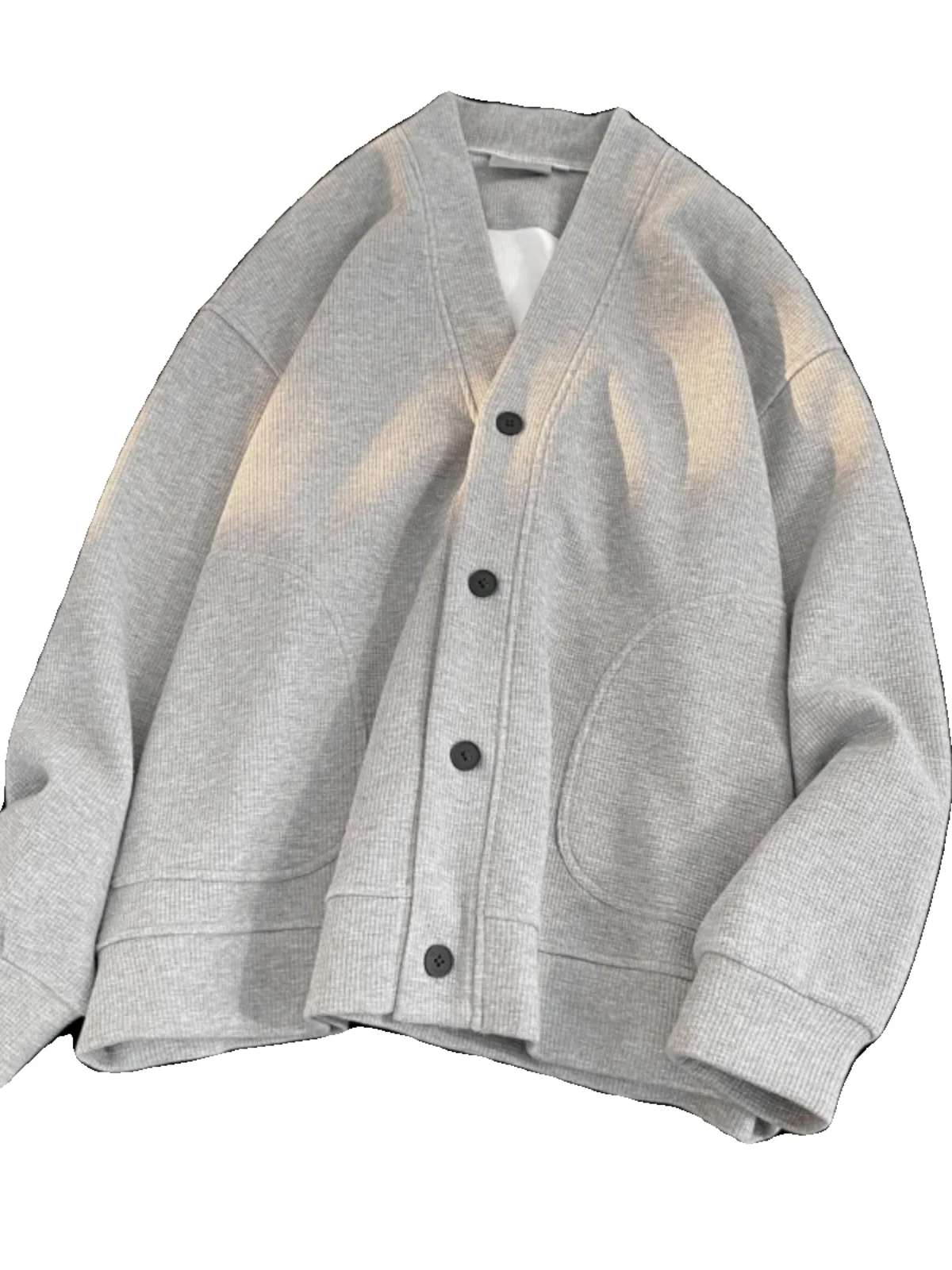 남성용 오버사이즈 가디건 스웨터, 뜨게 캐주얼 한국 코트, 재킷, 남성 의류, 최고 품질, 가을, 겨울 패션, 신상