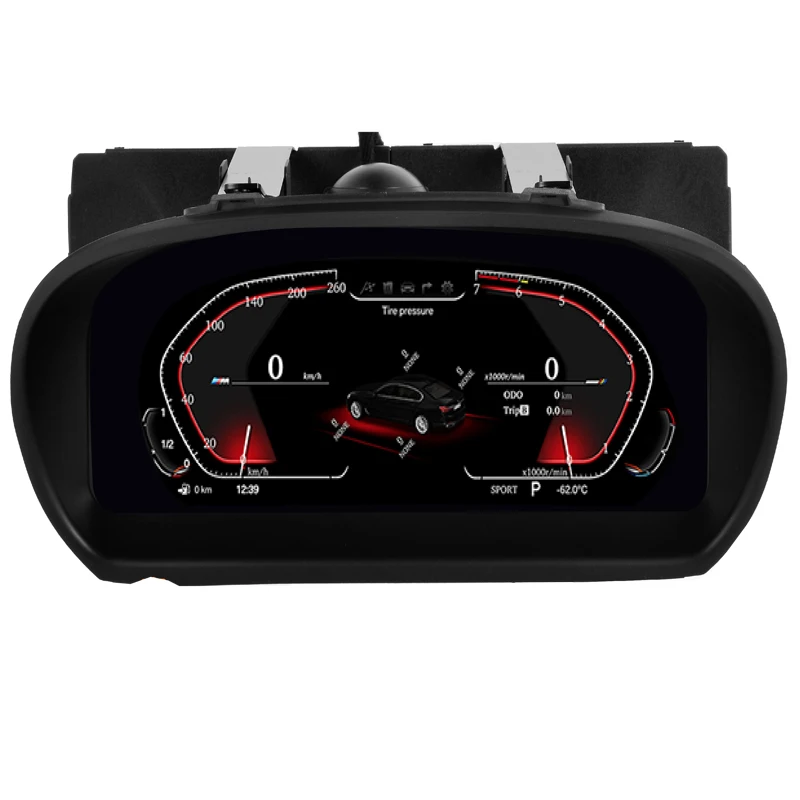 

12.3" HD Linux Car LCD Dashboard Panel Virtual CockPit Speedometer for BMW 1 Series E81 E82 E87 E88 Digital Cluster instrument