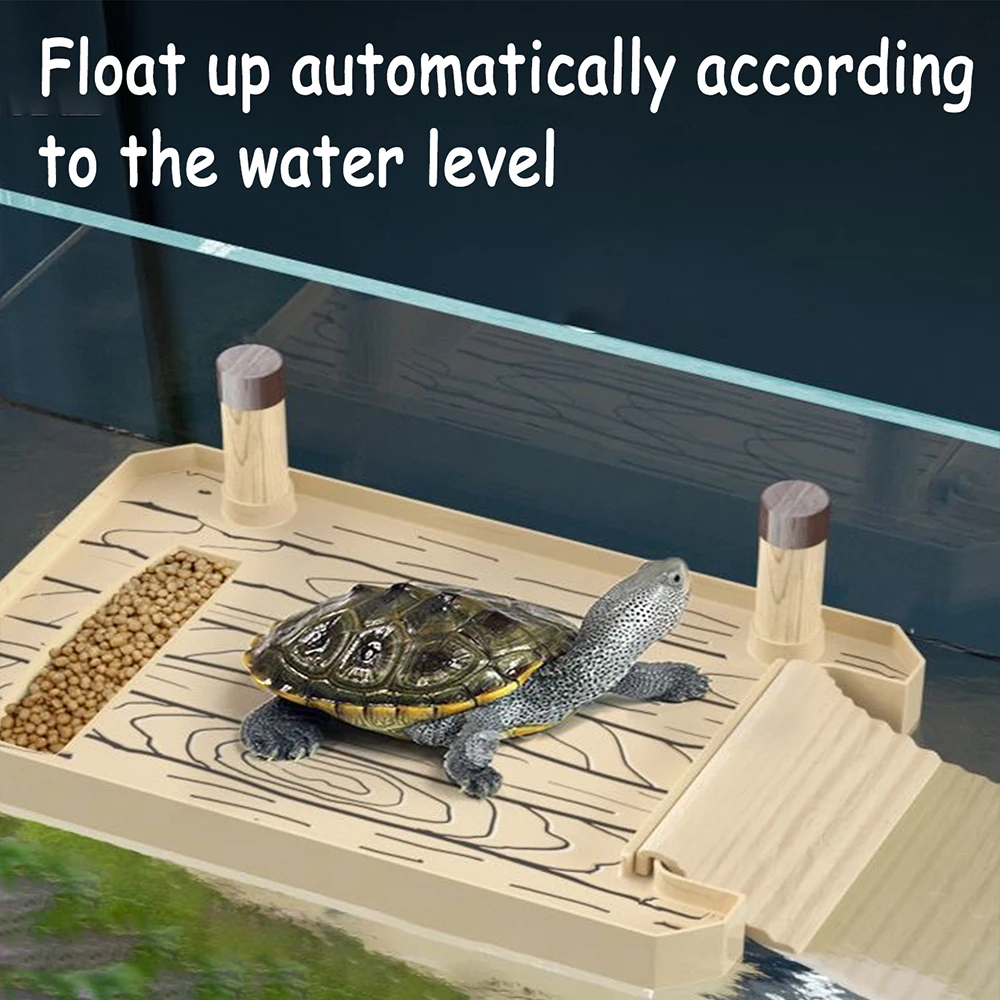 Turtle feeding platform, Suspended basking platform for mixed breeding in fish tank, Climbing platform, Floating island